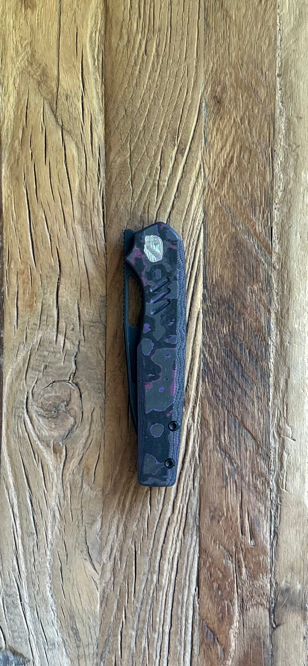 CIVIVI GUILE SCALES AND PIVOT- PURPLE FATCARBON