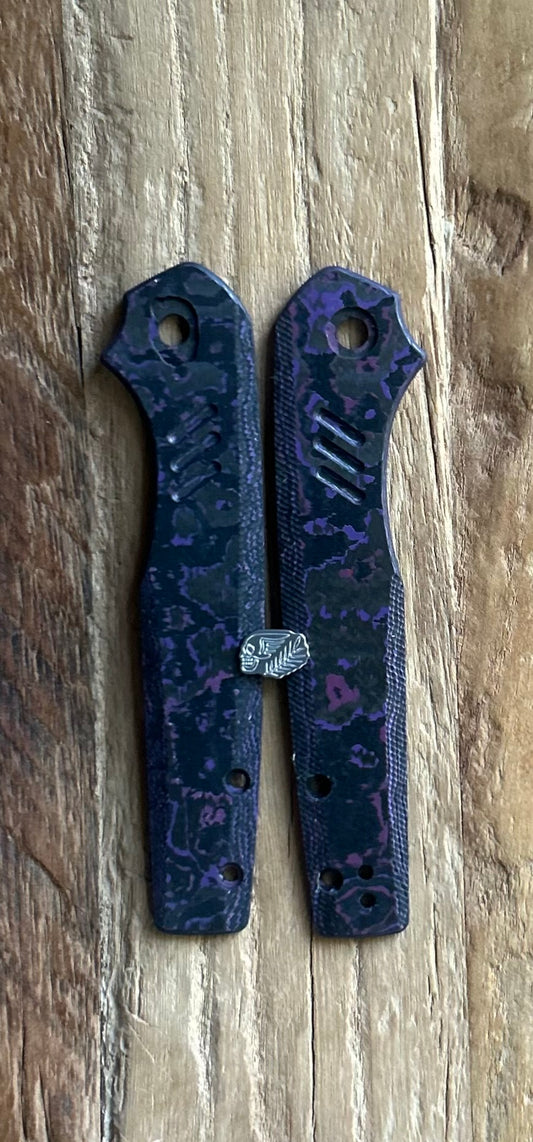 CIVIVI GUILE SCALES AND PIVOT- PURPLE FATCARBON